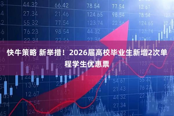 快牛策略 新举措！2026届高校毕业生新增2次单程学生优惠票
